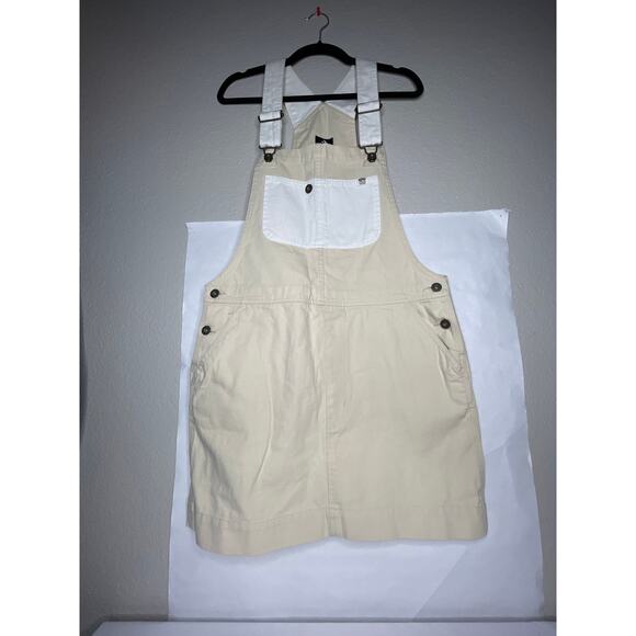 Converse Cream Overalls Size XL Adjustable Straps NWT Casual Streetwear - Picture 3 of 14